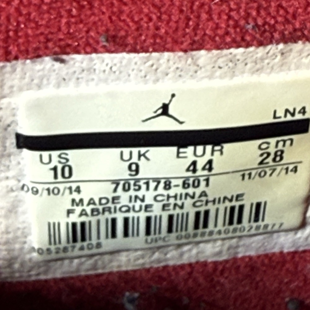 Nike Jordan 10 Retro Bulls Over Broadway Mens 10 Red Black Leather - Picture 9 of 13